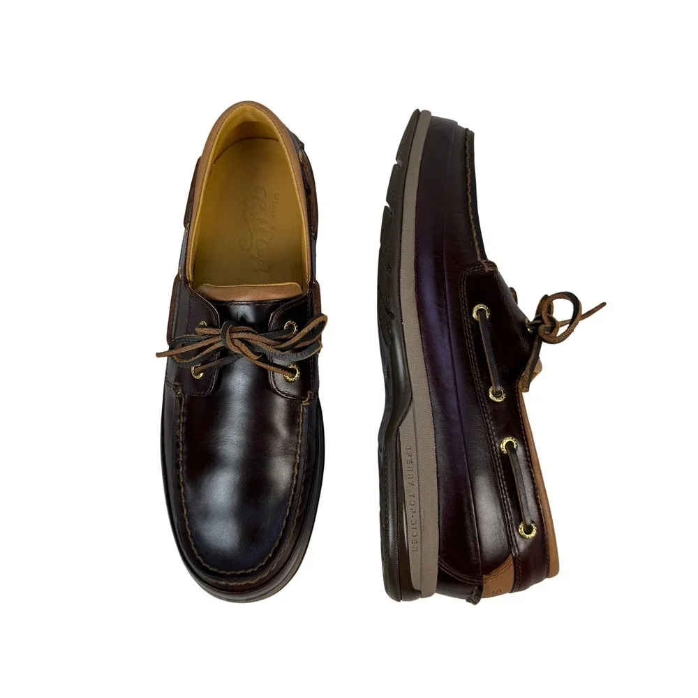Sperry‎ Gold Cup ASV Boat Shoes Men 11 M Amaretto Leather 0579052